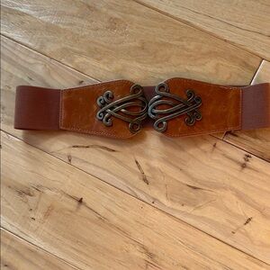 Brown Leather Women's Belt